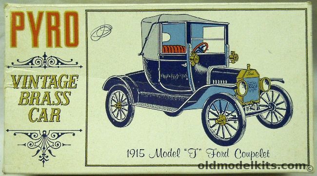 Pyro 1/32 1915 Model T Ford Coupelet Vintage Brass Car, C451-125 plastic model kit